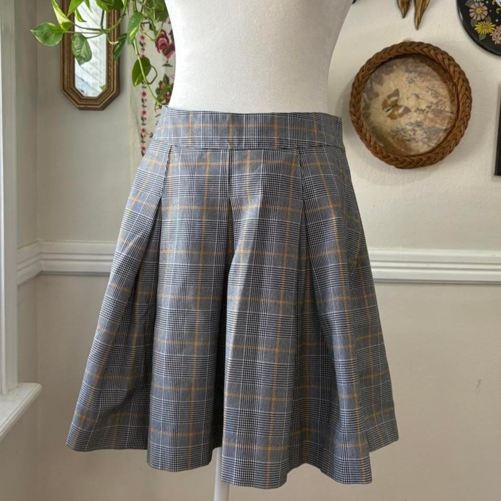 Vintage Y2K Parker Skirt Size‎ 5 USA Made Plaid Pleated Skirt Academia Preppy